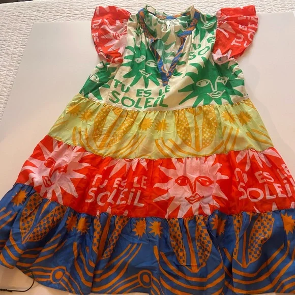 Anthropologie Aria Multicolor Print Dress - Picture 1 of 4